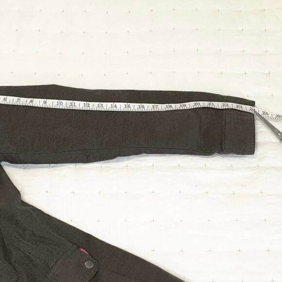 Levi's Hooded Anorak Jacket Women's M | Army Green Cotton Utility Parka - Picture 15 of 15